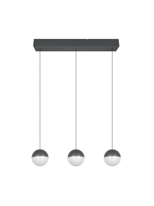 Trio Lighting Κρεμαστό Φωτιστικό Γκρι