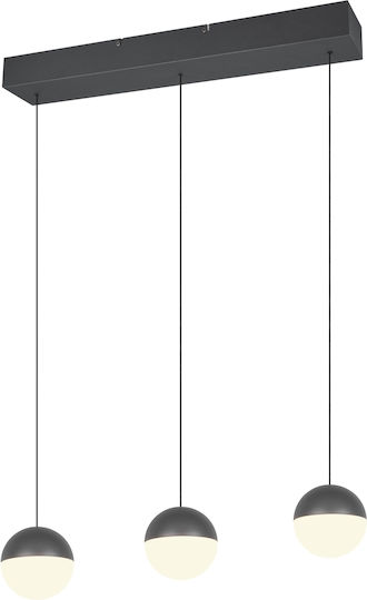 Trio Lighting Grey Ceiling Light Rail 60x150cm