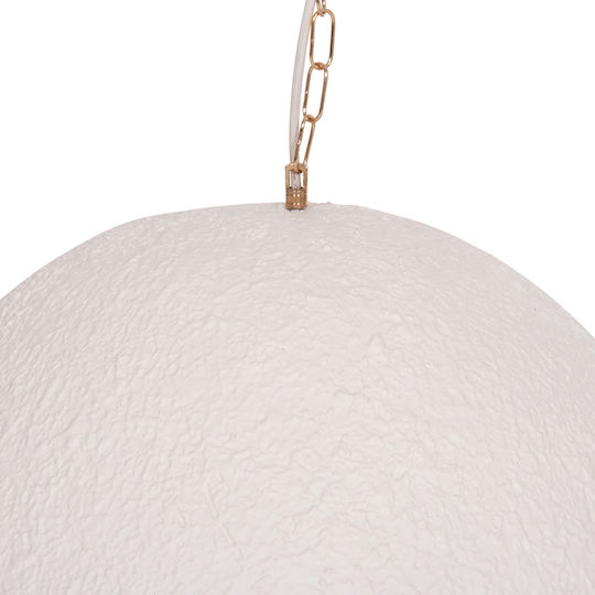 HomeMarkt White Hanging Ceiling Light with E27 Socket 65x55x50cm