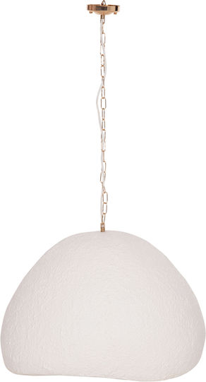 HomeMarkt White Hanging Ceiling Light with E27 Socket 65x55x50cm