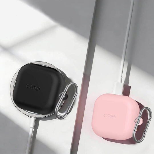Tech-protect Силиконов Калъф с Кука Съвместим със Samsung Galaxy Buds 4 4 Pro Лилав