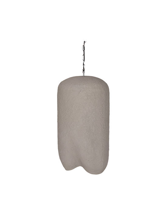 HomeMarkt Grey Ceiling Light with E27 Socket 35x35cm