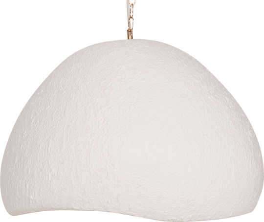 HomeMarkt White Hanging Ceiling Light with E27 Socket 65x55x50cm