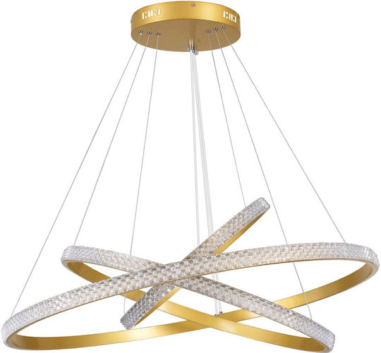 kelvo Diamond Ceiling Light White LED with Warm to Cool White Light 80x80x80cm