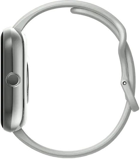TTEC Tempus Aluminum 47mm Smartwatch with Pedometer Heart Rate Oximeter Sleep Monitoring (Silver)