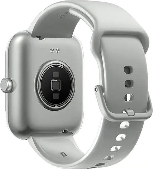 TTEC Tempus Aluminum 47mm Smartwatch with Pedometer Heart Rate Oximeter Sleep Monitoring (Silver)