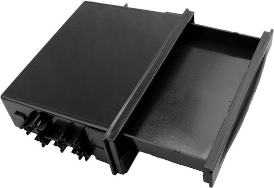 Suport de pahare auto Pliabil 2 Locuri cu șuruburi Suport dublu pentru pahare 1 DIN 173x48mm Negru în Culoare Negru