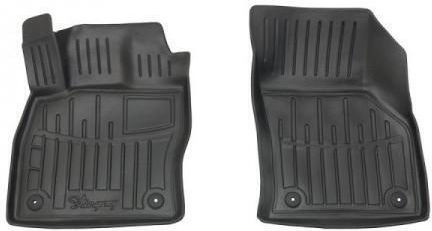 Front Car Mats 2 Pieces For Seat Leon Skoda Octavia Karoq Volkswagen Golf Jetta Touran Audi A3 A7 2012-2020 Black
