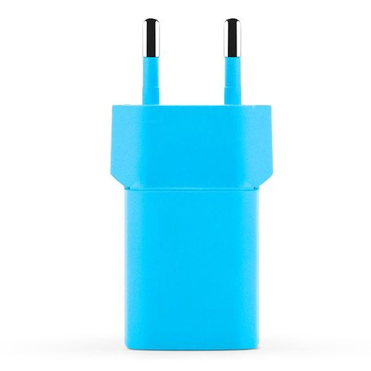 TTEC GaN Handyladegerät mit USB-C Ausgangsanschluss und Kabel USB-C - Lightning 20W Stromlieferung Blau