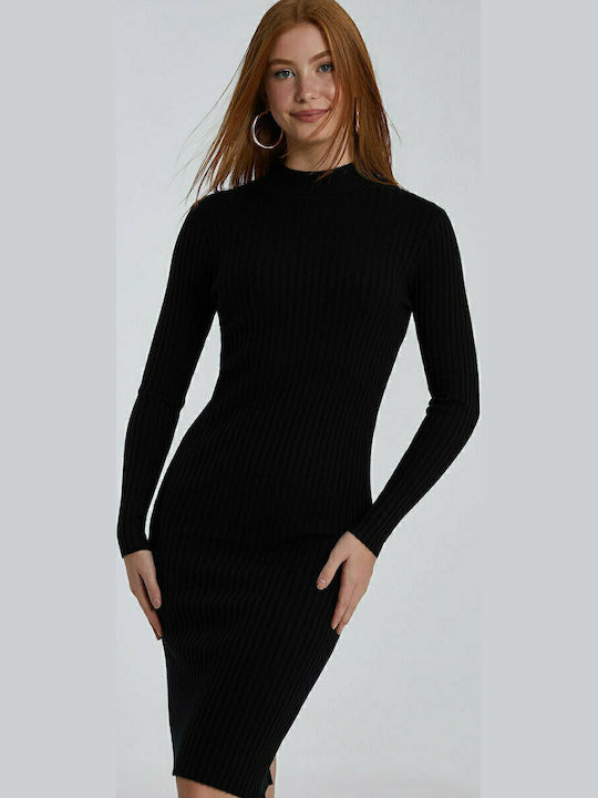 Mini Knitted Dress Black