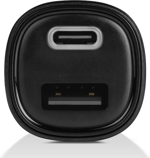 TTEC SmartCharger Duo Car Charger 5W 3.1A Fast Charging with Ports 1xUSB 1xType-C