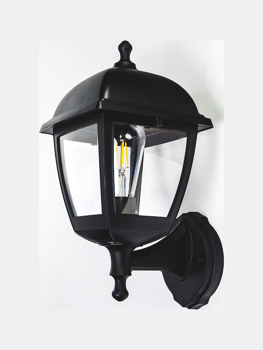 Heronia LP-240 Επιτοίχιο Εξωτερικό Φαναράκι E27 Διπλής Δέσμης 7x22.1x18.5εκ.