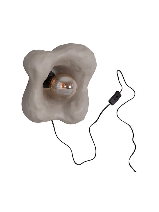 HomeMarkt Luxon Wall Lamp with E27 Socket Grey 28x15cm