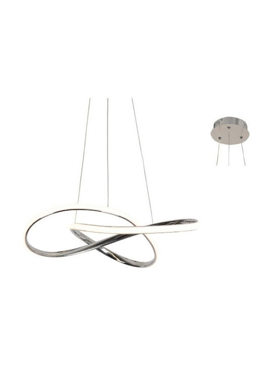 Aca Gordius Pendant Light Silver 44x120cm