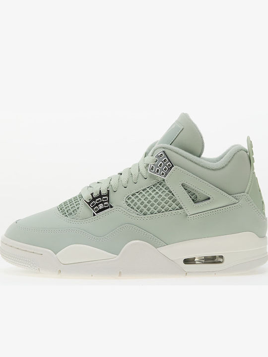 Air  4 Retro Дамски Сникърси Seafoam / Sail-Сребърни
