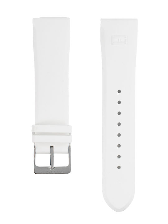 Tommy Hilfiger 679301484 Καουτσούκ Λουράκι Λευκό 20mm