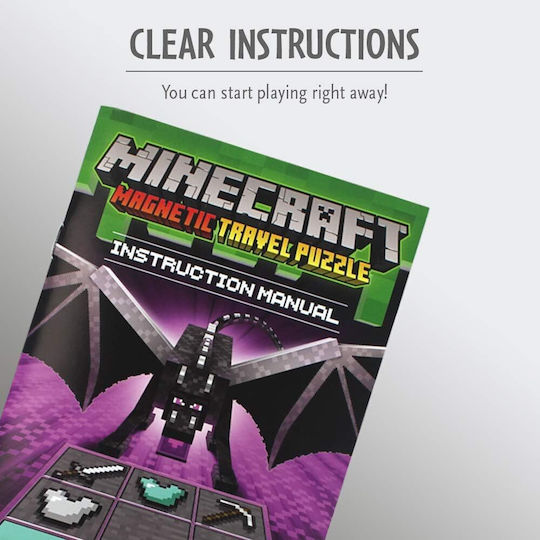 Настолна игра Minecraft – Das Magnetische Reisespiel за 1+ играчи 8+ години (GER) Think Fun