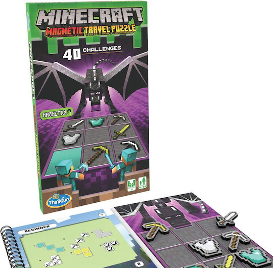 Настолна игра Minecraft – Das Magnetische Reisespiel за 1+ играчи 8+ години (GER) Think Fun