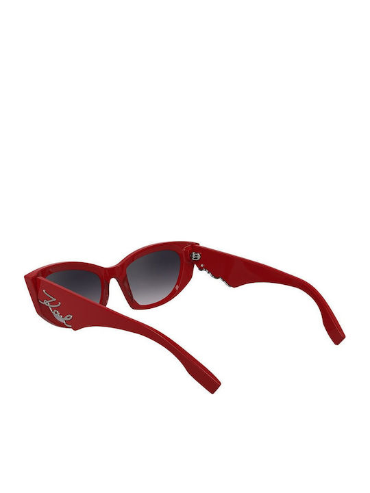 Karl Lagerfeld Women's Sunglasses with Red Plastic Frame and Red Lens KL6162S-600