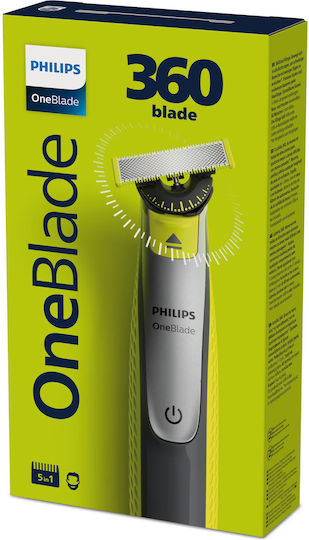 Philips OneBlade 360 QP2734/31 Ξυριστική Μηχανή Προσώπου / Σώματος Επαναφορτιζόμενη