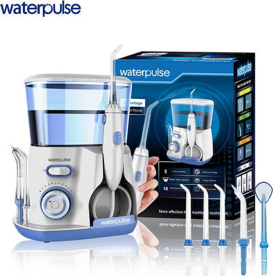 Waterpulse V300 Water Flosser Μπαταρίας με Θήκη Ταξιδίου Λευκό