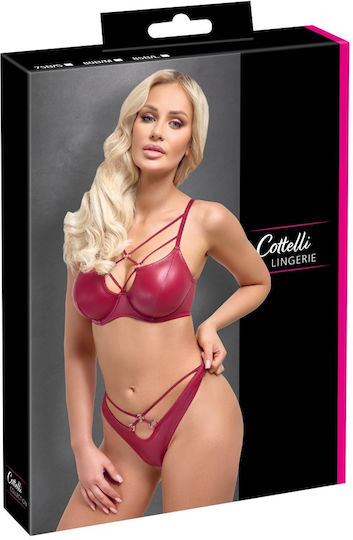 Cottelli Collection Wetlook Set Roșu