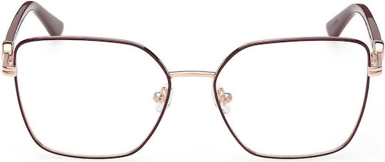 Guess Women's Metal Prescription Eyeglass Frame Rose Gold GU50313 069