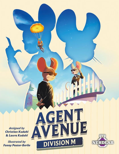 Extensie de Joc Agent Avenue Division M pentru 2-4 Jucători 8+ Ani AARRDMEN01 (EN) Nerdlab Games