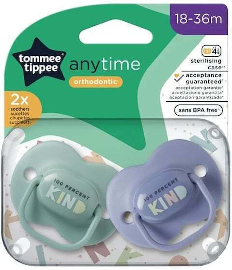 Tommee Tippee Anytime Ορθοδοντικές Πιπίλες Σιλικόνης για 18-36 μηνών 2τμχ