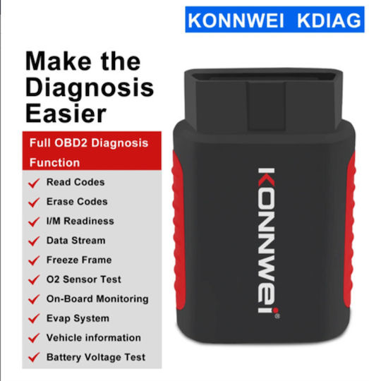 Konnwei Car Diagnostics Bluetooth Tool OBD 2