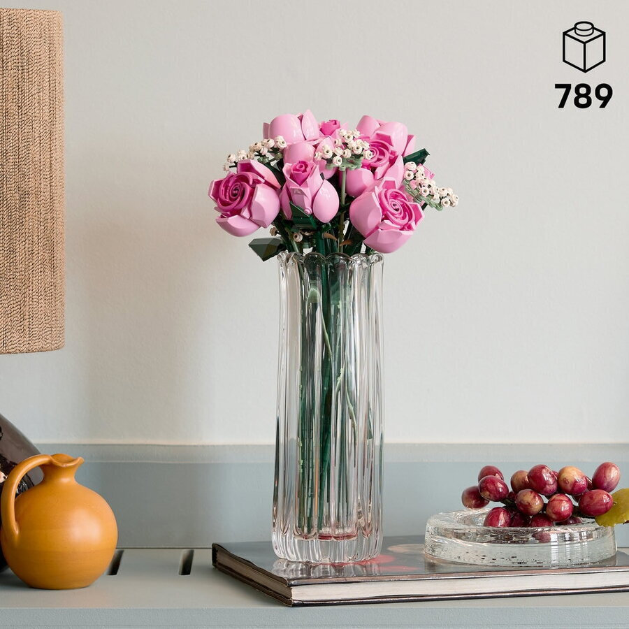 LEGO Botanical Collection Buchet de Trandafiri Roz pentru 18+ Ani