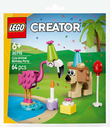 LEGO Creator Cute Animal Birthday Party for 6+ Years 64 Pieces