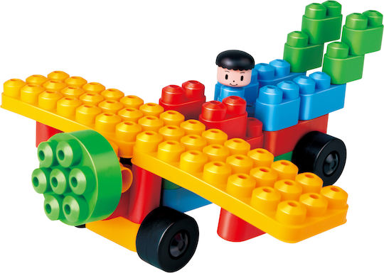 Hape Blocuri PolyM Zoo and Vehicles pentru 1,5-5 ani Ani 40buc
