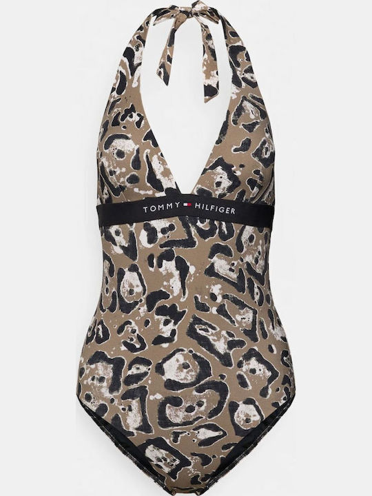 Leopard Animal Print One Piece Swimsuit