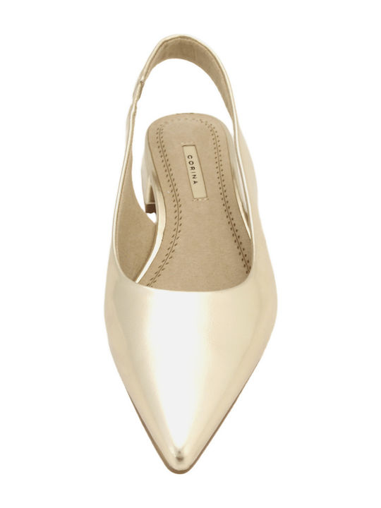 Gold Heels with Strap