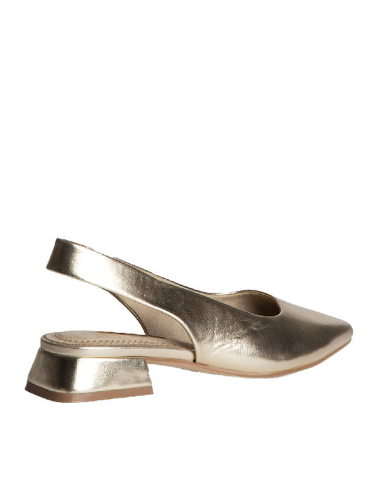 Gold Heels with Strap