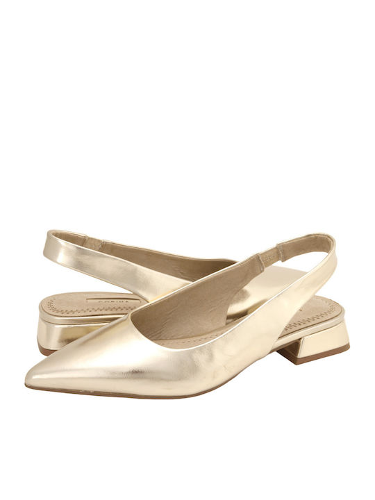 Gold Heels with Strap