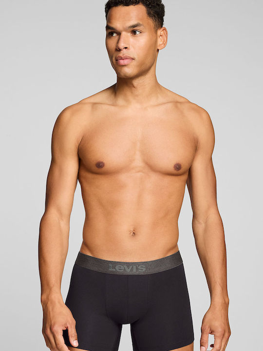 Herren Boxershorts Schwarz 3er Pack