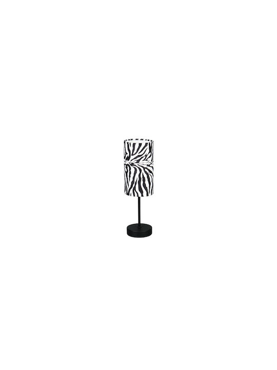 Trio Lighting Metal Table Lamp with Black Shade and Base
