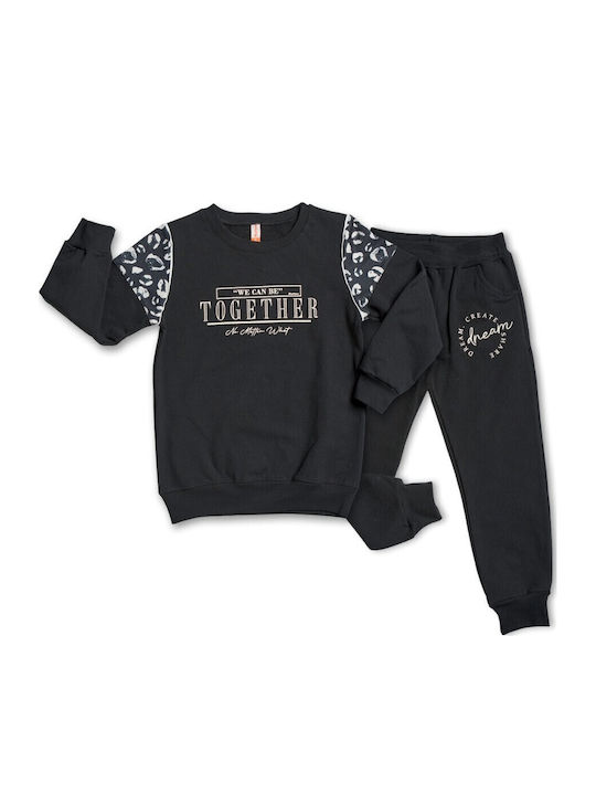 Kinder Sweatpants Set - Jogginganzug Black 2Stück