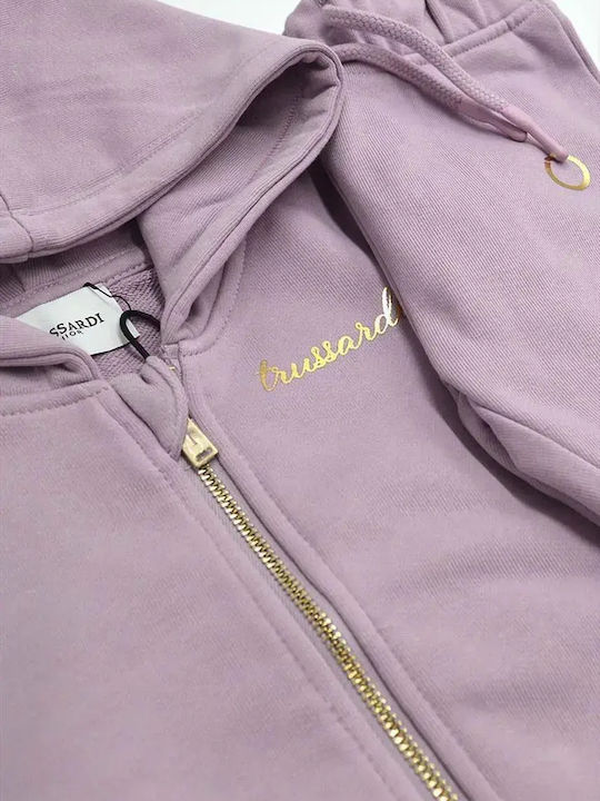 Kids Sweatpants Set Lilac Gold 2pcs