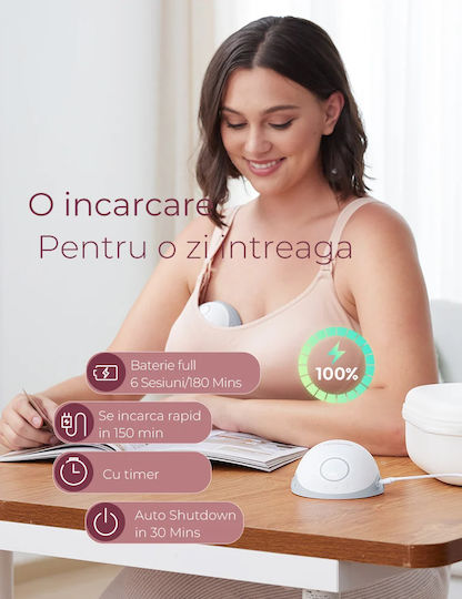Momcozy M6 Ηλεκτρικό Μονό Θήλαστρο Μπαταρίας και Ρεύματος Κόκκινο 180ml