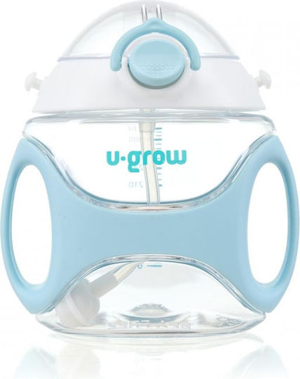 U-Grow Baby Cup made of Plastic Blue 330ml for 12m+m+