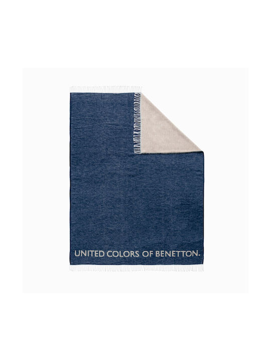 Benetton Κουβέρτα Foam Γκρι 140x190εκ.