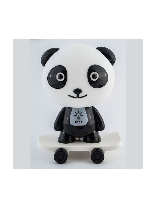 ARlight Παιδικό Διακοσμητικό Φωτιστικό Panda Μαύρο 22x22x30εκ.