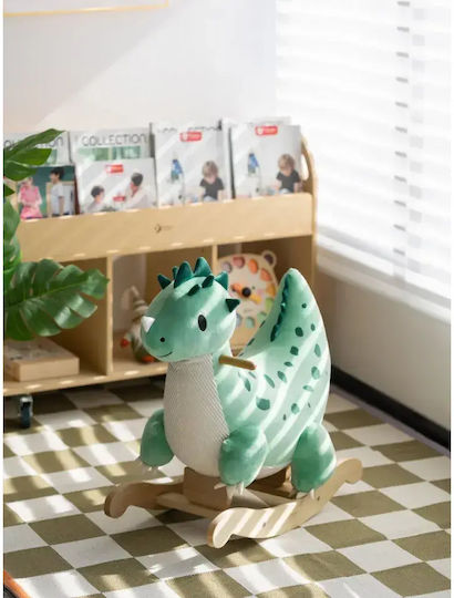 Classic World Wooden Rocking Toy Dinosaur for 12+ months