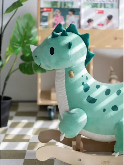Classic World Wooden Rocking Toy Dinosaur for 12+ months
