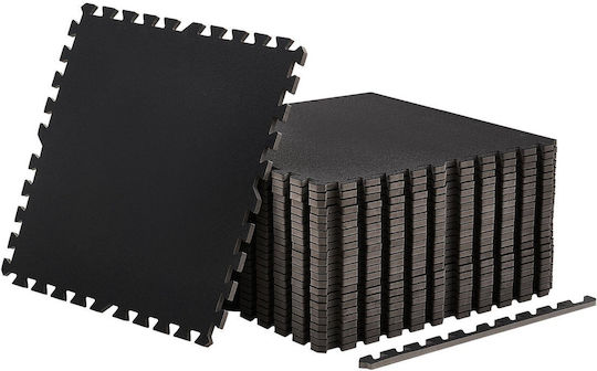 Vevor Gymnastikmatten Puzzle Schwarz 61x61x1.4cm 24 Stück
