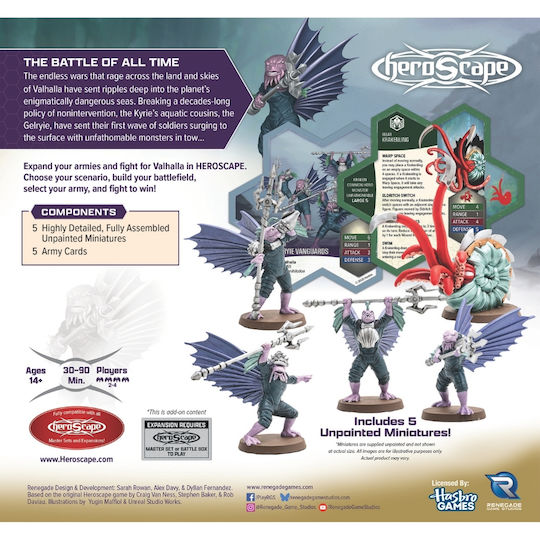 Heroscape Alter Vernichtung Krakenling & Gelryie