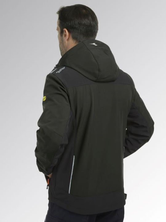 Utility Diadora Arbeitsjacke Arbeitsschutz Grau Softshell Carbon Tech Asphalt 175946